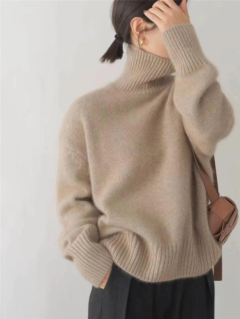 ISABELLA | CASHMERE-LOOK TURTLENECK SWEATER