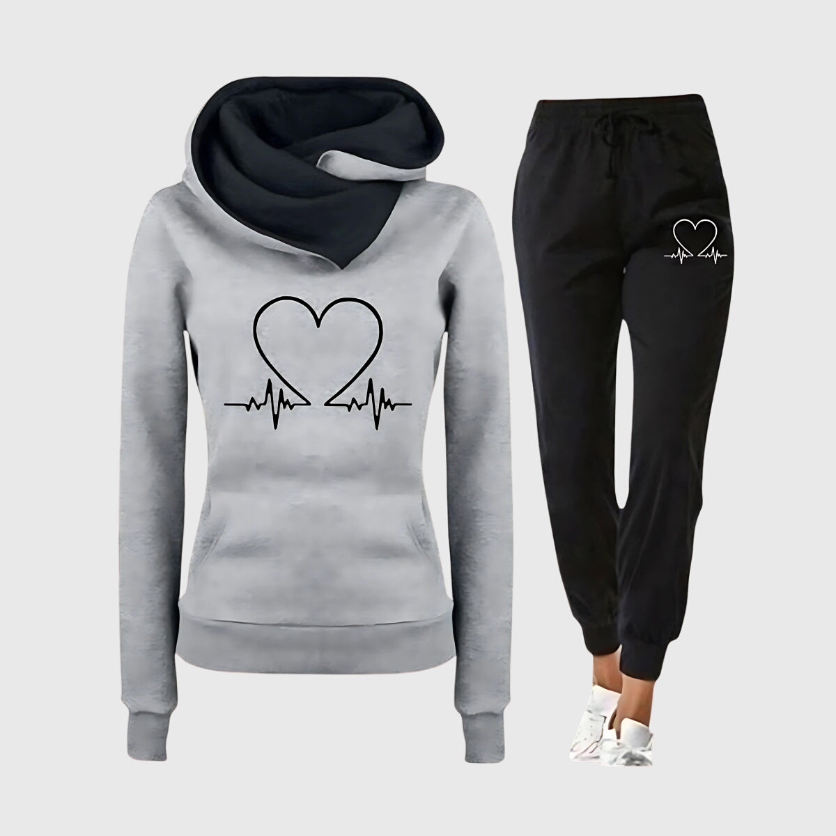 HILARY | COZY HEART LOUNGE SET
