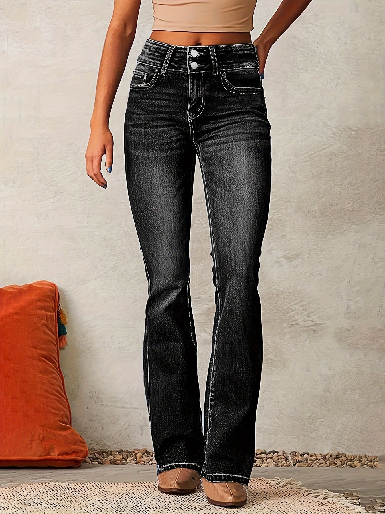 HARPER | HIGH-WAIST FLARED JEANS