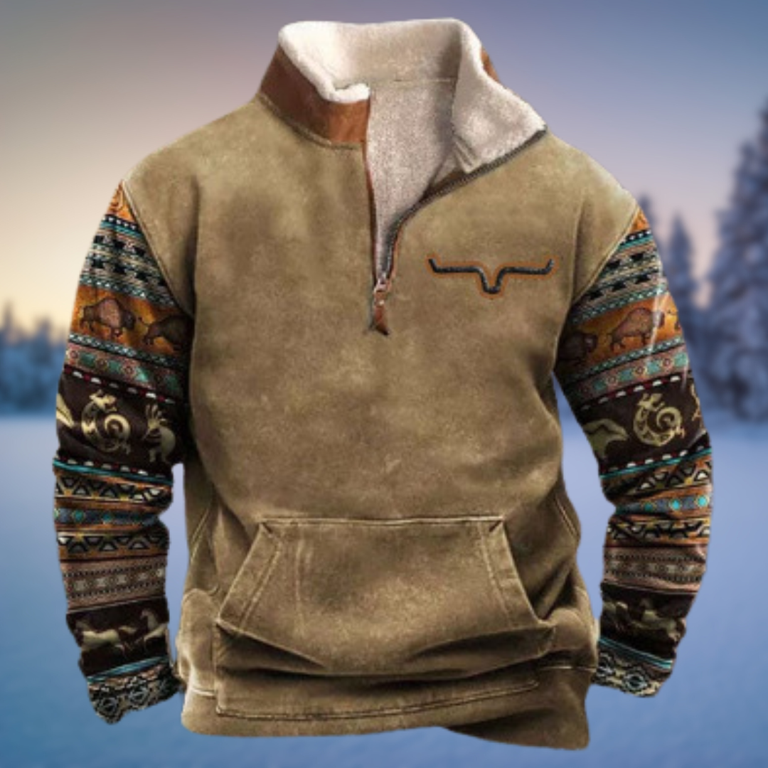 MACKLIN | WESTERN-INSPIRED FLEECE HOODIE