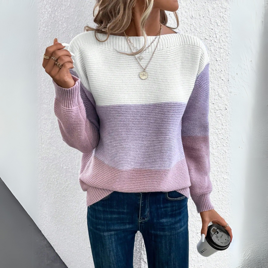 ELORA | PATCHWORK KNIT JUMPER