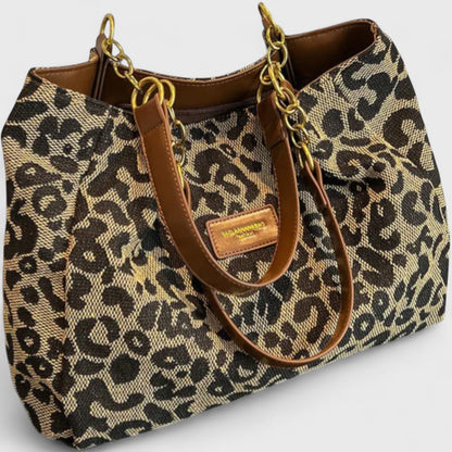VALÉRIE | LARGE BAG WITH ELEGANT LEOPARD PRINT