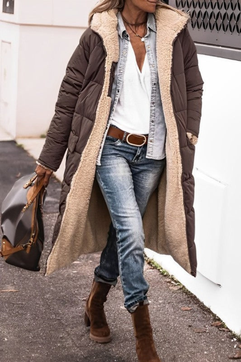 ELISE | LONG TEDDY-LINED COAT