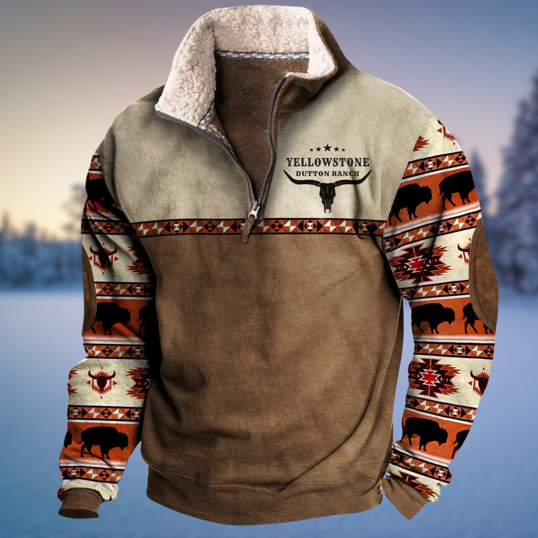 MACKLIN | WESTERN-INSPIRED FLEECE HOODIE