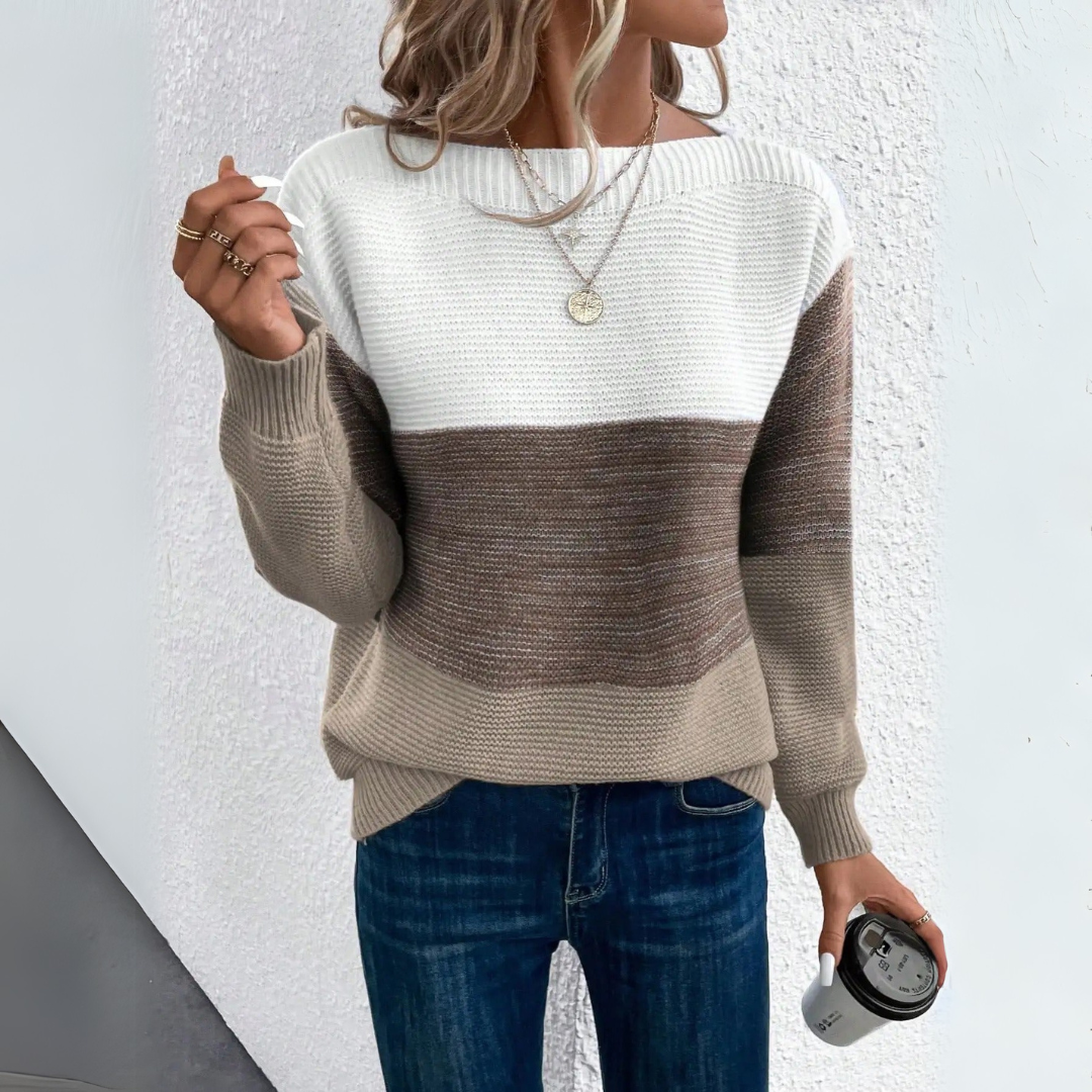ELORA | PATCHWORK KNIT JUMPER