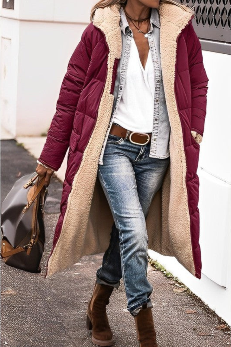 ELISE | LONG TEDDY-LINED COAT