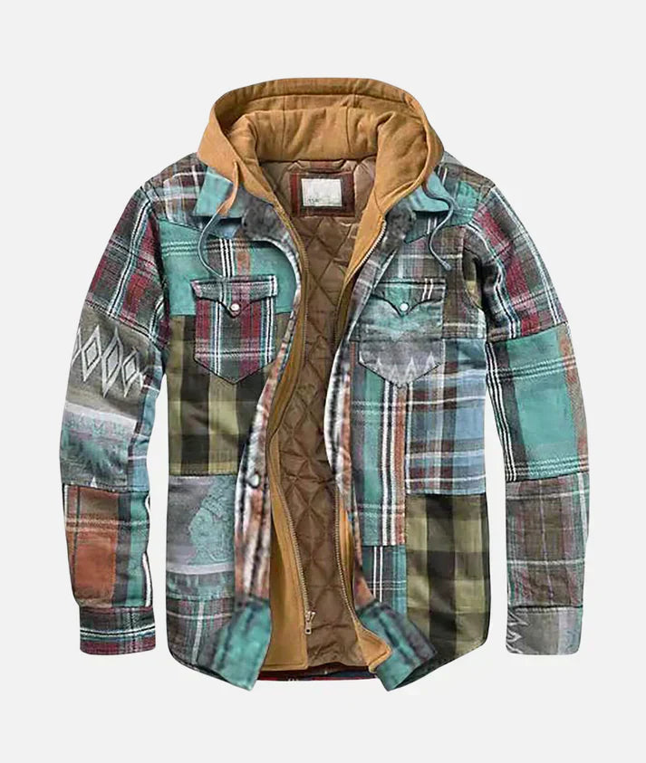 ALAIN | PATCHWORK HOODED JACKET