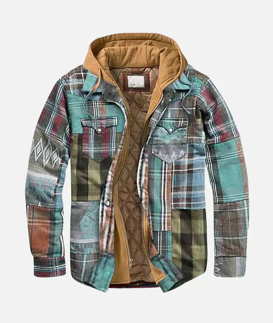 ALAIN | PATCHWORK HOODED JACKET