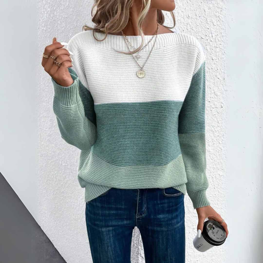 ELORA | PATCHWORK KNIT JUMPER