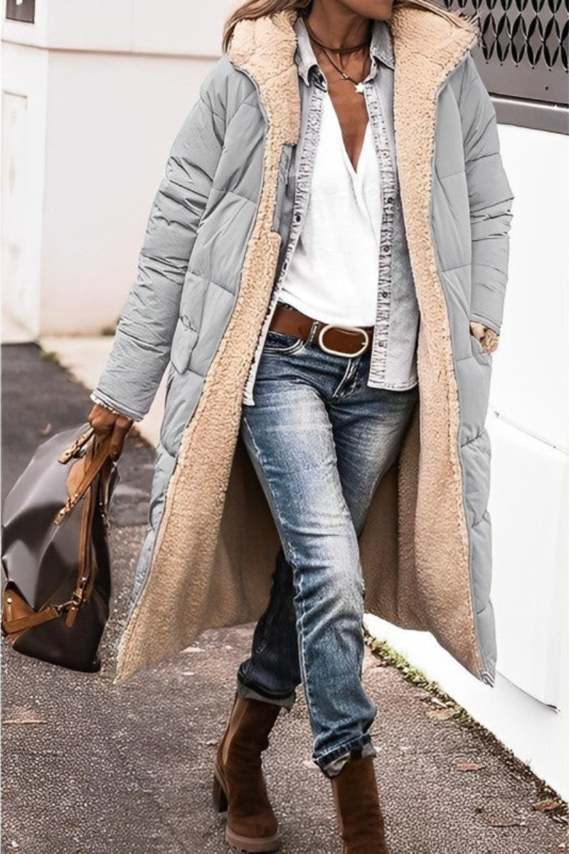 ELISE | LONG TEDDY-LINED COAT