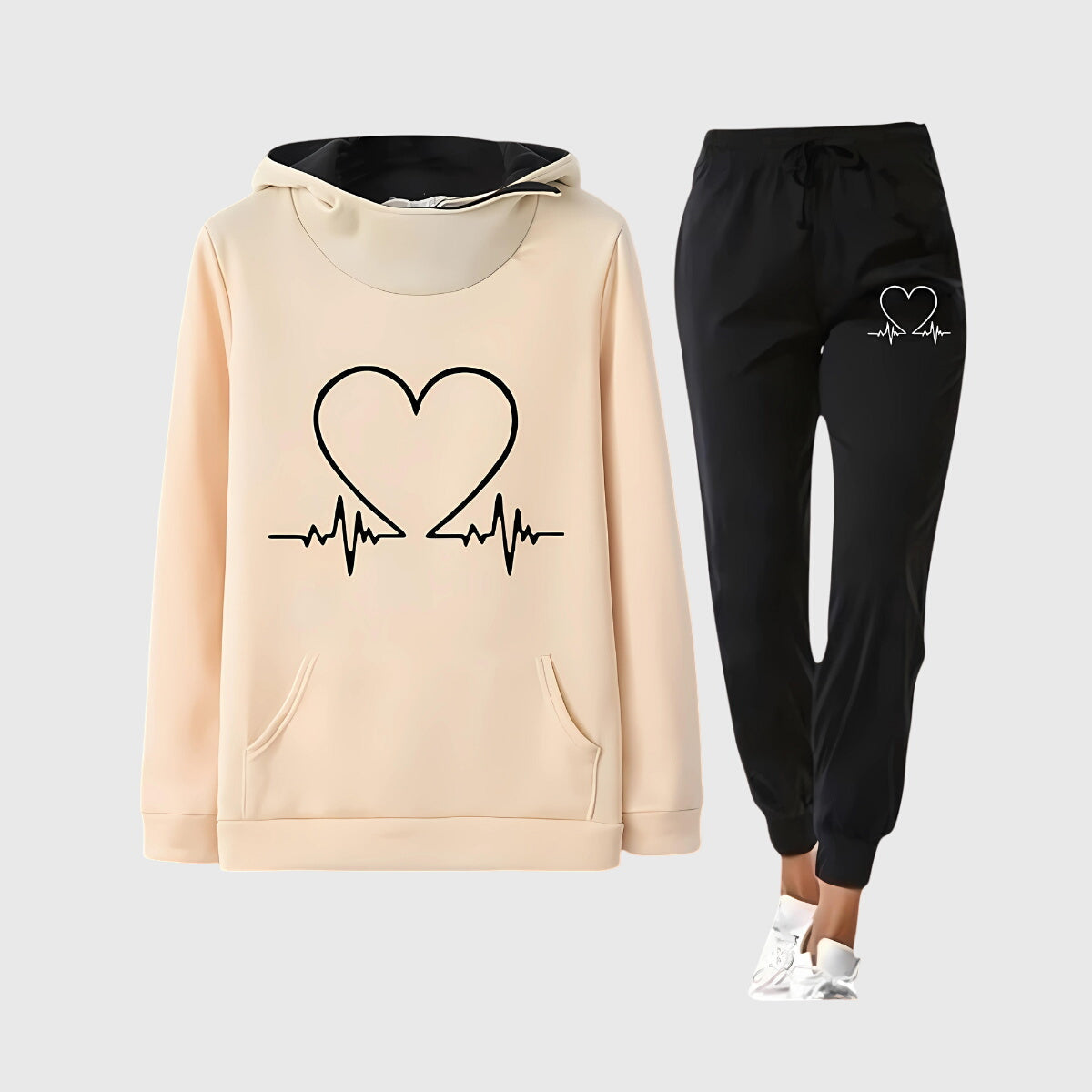 HILARY | COZY HEART LOUNGE SET