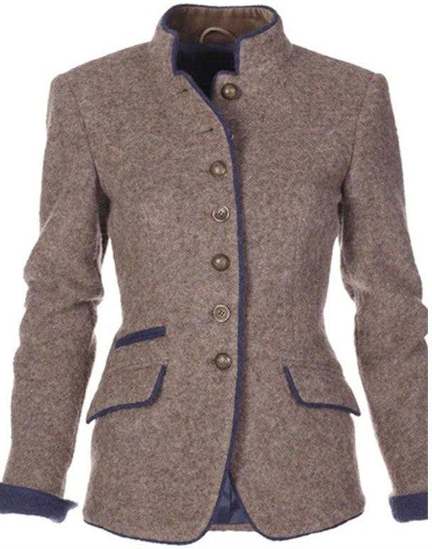 VICKY | ELEGANT HIGH-COLLAR CARDIGAN
