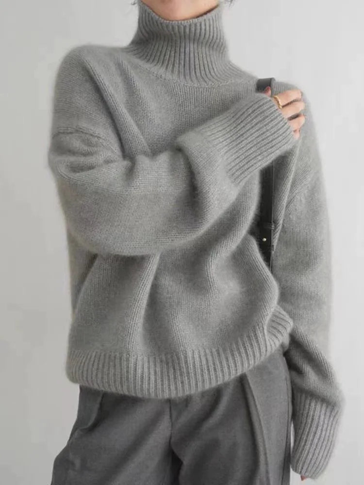 ISABELLA | CASHMERE-LOOK TURTLENECK SWEATER