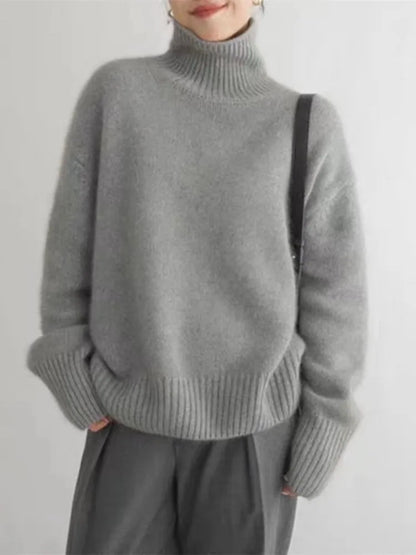 ISABELLA | CASHMERE-LOOK TURTLENECK SWEATER