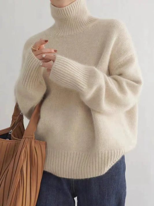 ISABELLA | CASHMERE-LOOK TURTLENECK SWEATER