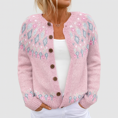 AMÉLIE | PATTERNED KNIT CARDIGAN
