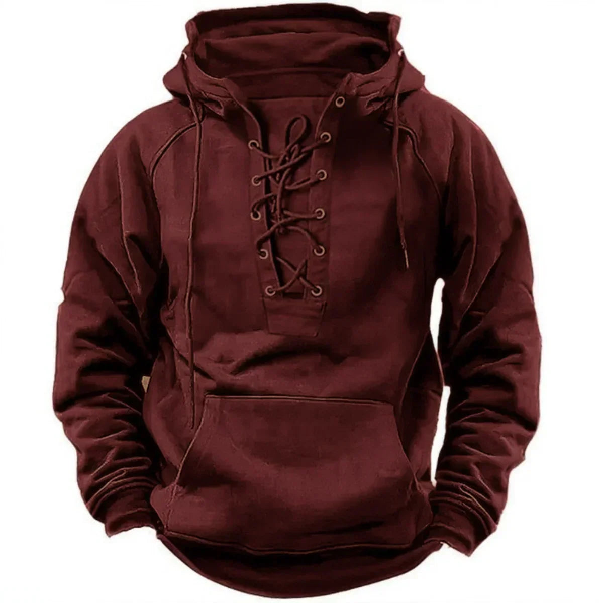 CEDRIC | LACE-UP RETRO HOODIE