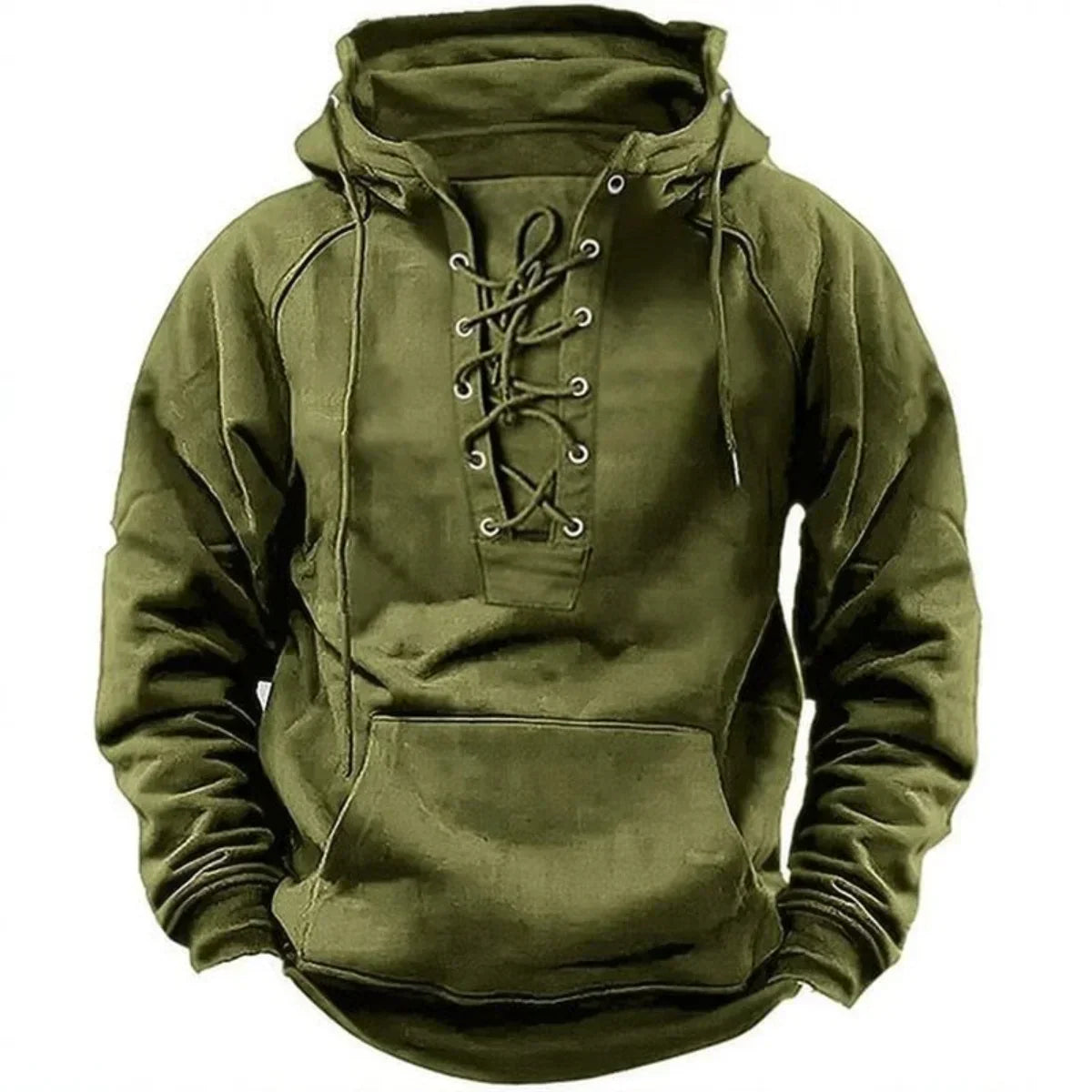 CEDRIC | LACE-UP RETRO HOODIE