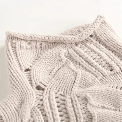 AMELINE | CABLE-KNIT TURTLENECK SWEATER