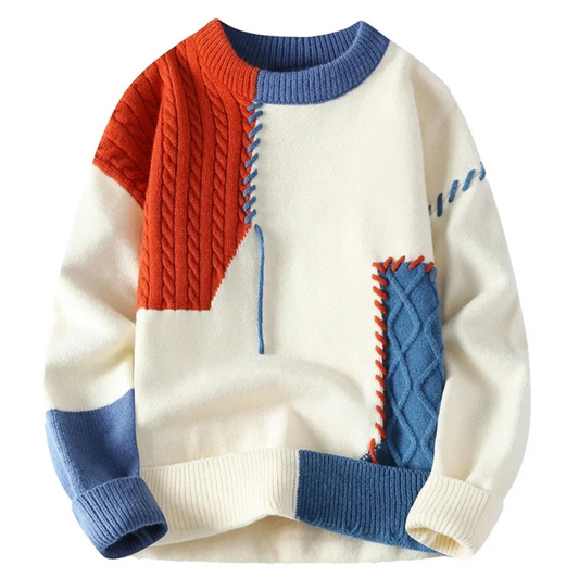 LIAM | PATCHWORK SWEATER