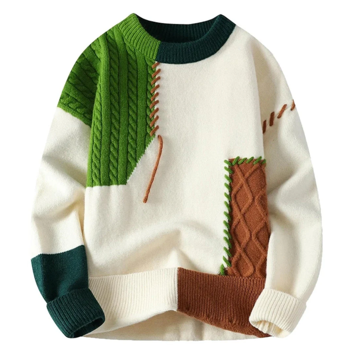 LIAM | PATCHWORK SWEATER