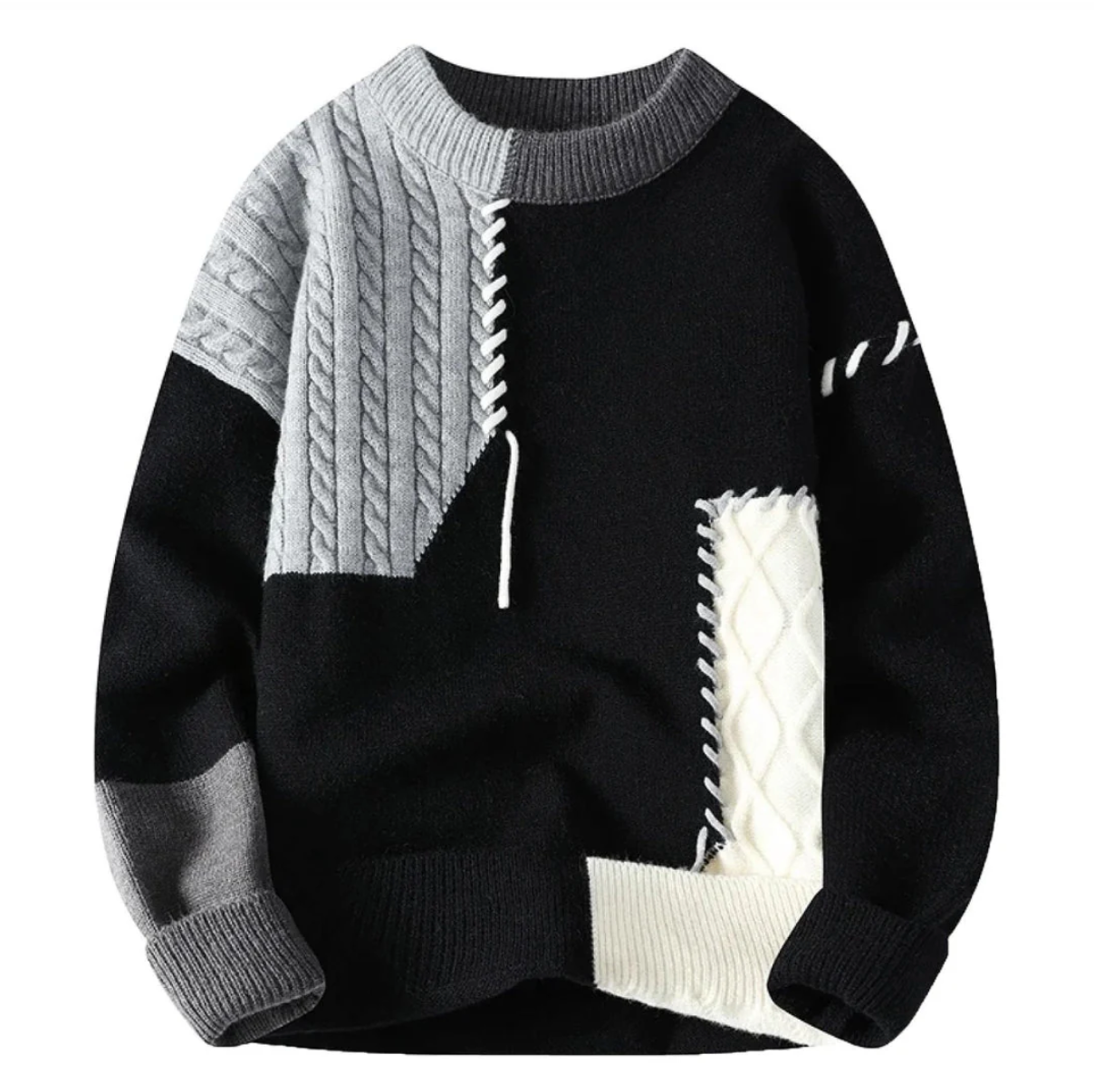 LIAM | PATCHWORK SWEATER