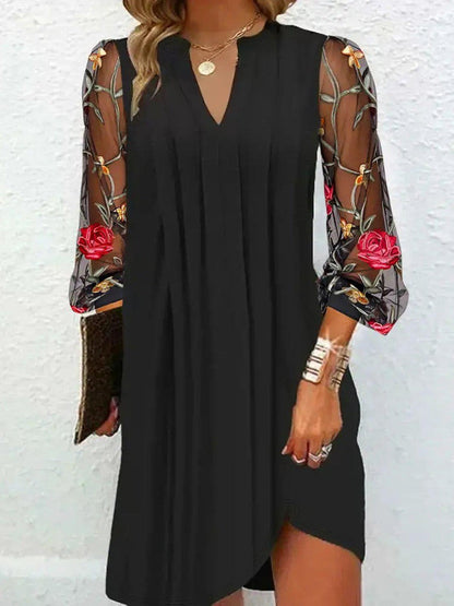 DIANA | ELEGANT V-NECK DRESS