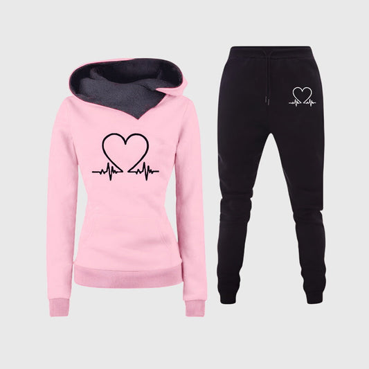 HILARY | COZY HEART LOUNGE SET