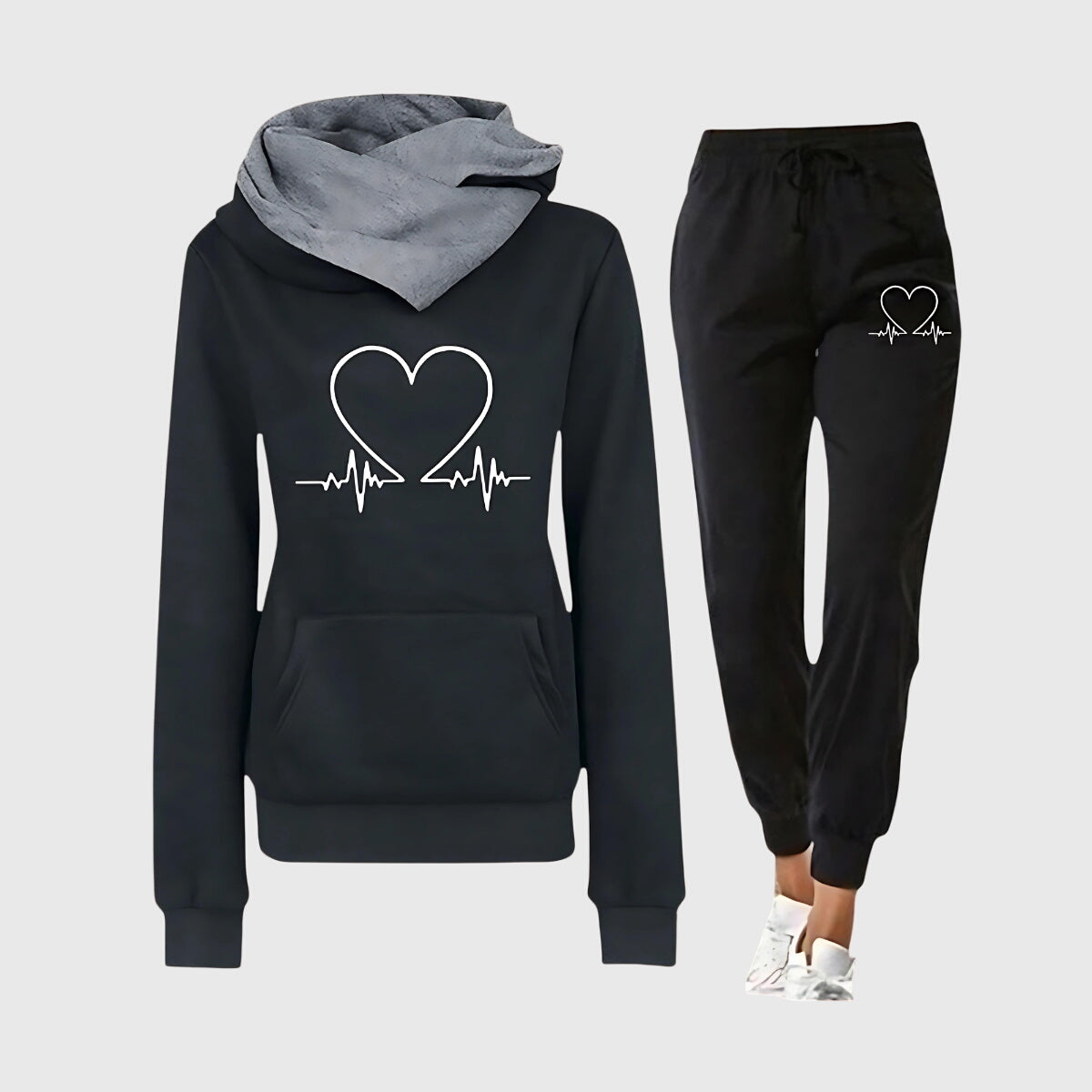 HILARY | COZY HEART LOUNGE SET