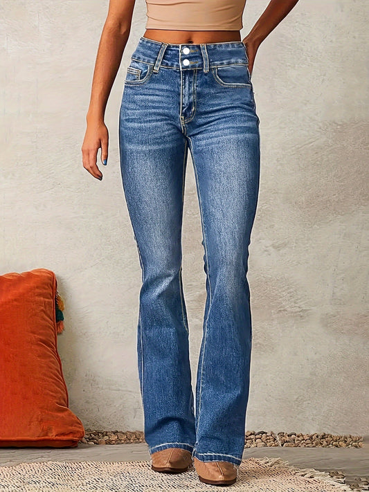HARPER | HIGH-WAIST FLARED JEANS