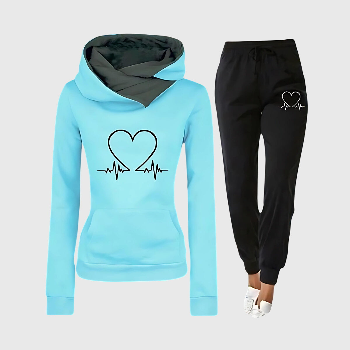 HILARY | COZY HEART LOUNGE SET