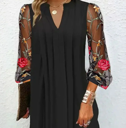 DIANA | ELEGANT V-NECK DRESS