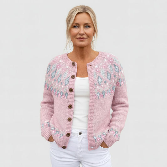 AMÉLIE | PATTERNED KNIT CARDIGAN